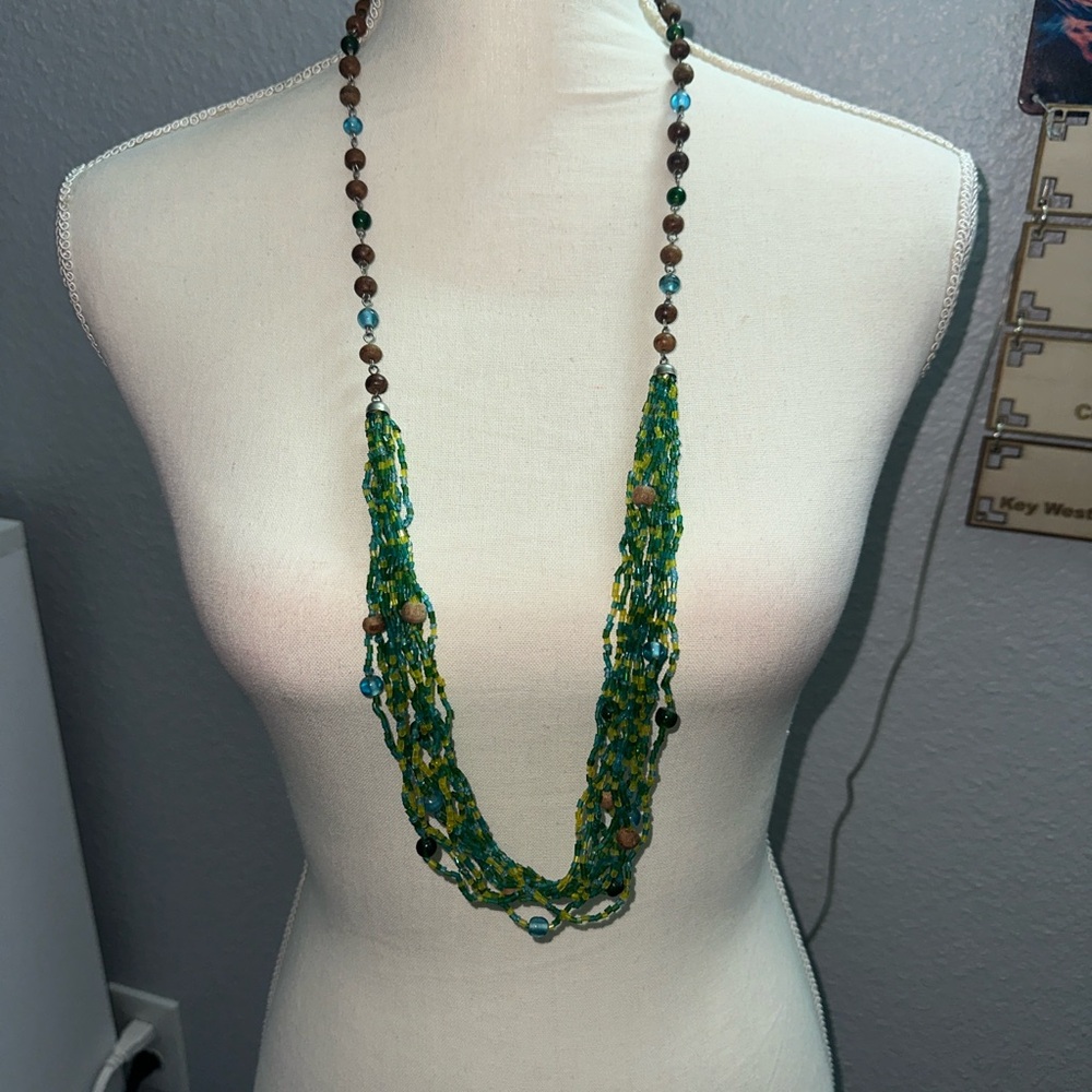 Handcrafted Ocean Breeze Multi-strand necklace